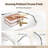 Aremi Contemporary Scalloped Arch Top Bathroom Vanity Mirror | Stainless Steel Frame-398681324-389397763