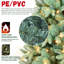 Arbre de Noël bleu / vert teinté en PE / PVC avec lumières à DEL blanc chaud, conception à branches articulées, aspect naturel, support en métal, décoration des Fêtes facile à assembler-121803747