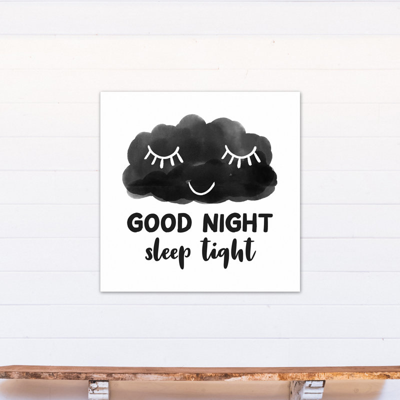 Art étroit good night sleep Macklin, H 12 po x l 12 po x P 1,25 po, Toile tendue
