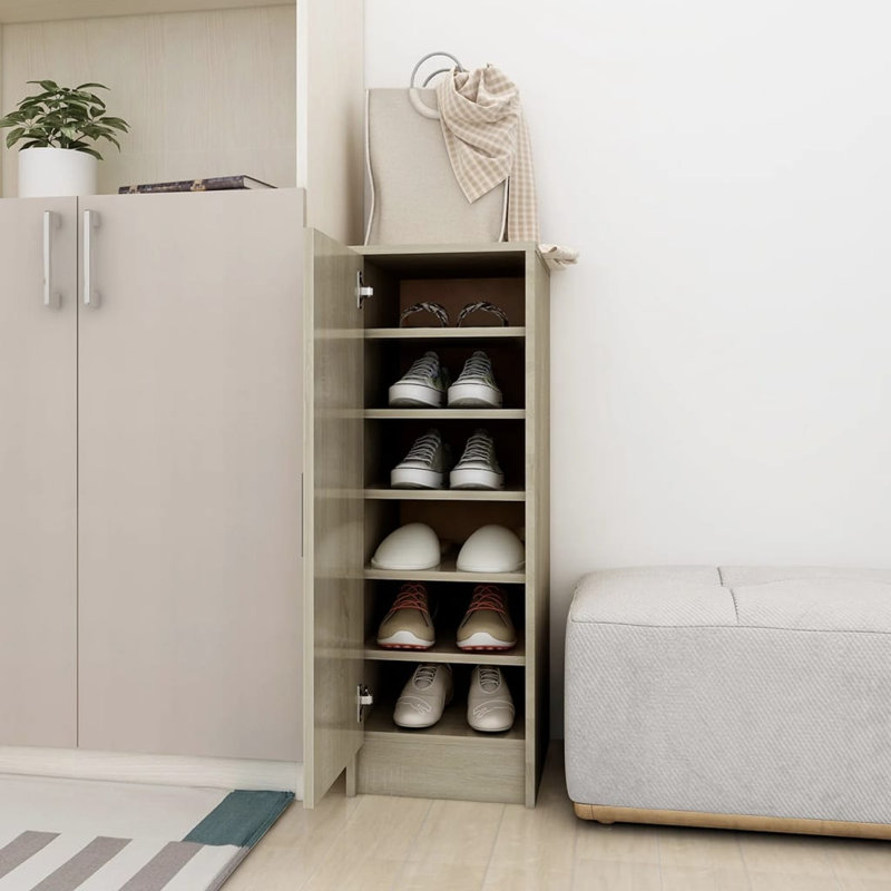 6 Pair Shoe Storage, Sonoma Oak