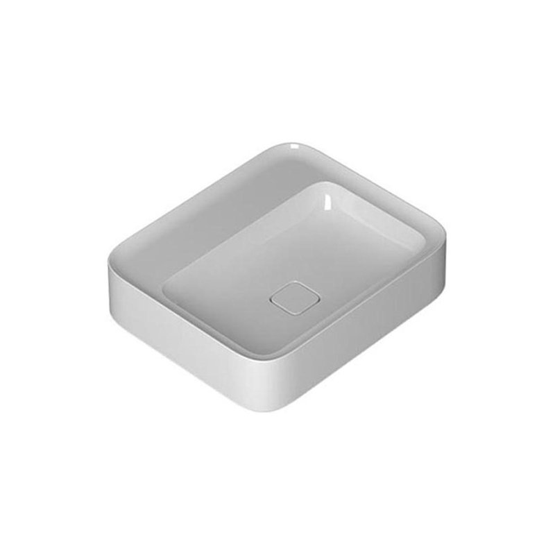 Cameo 23.8'' L Bathroom Sink, Glossy White