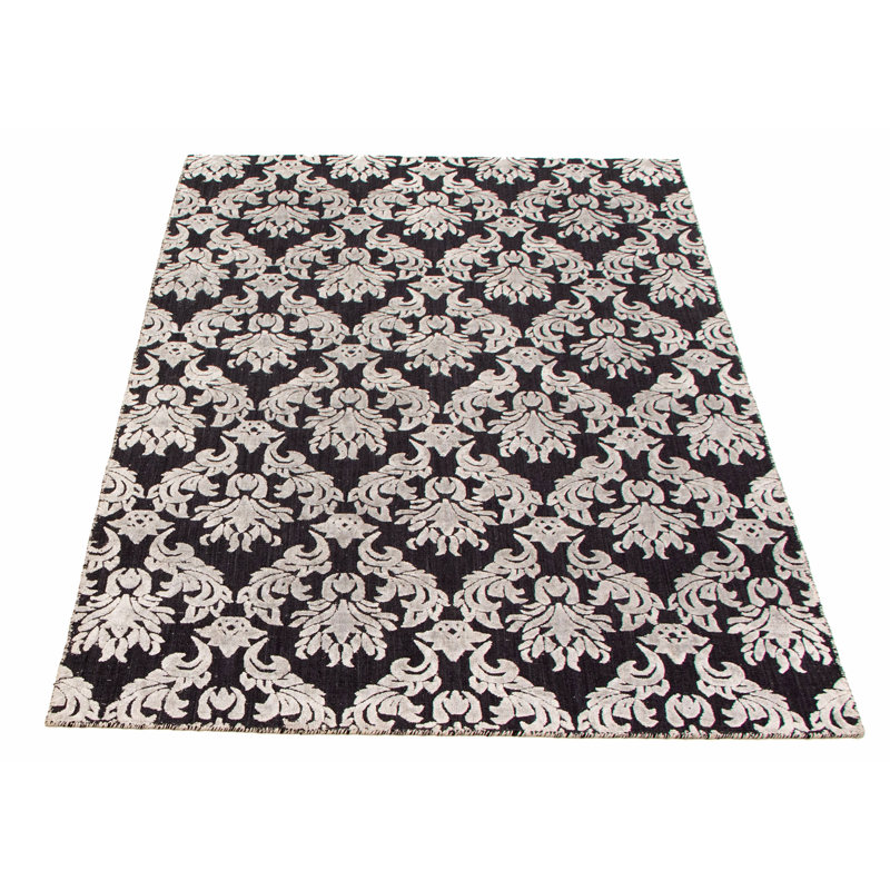 Tapis gris clair tissé à la main Fairhope