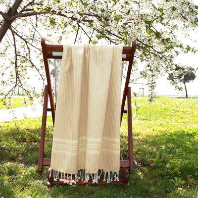 Luxe Herringbone Turkish Cotton Beach Towel