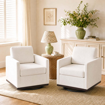 Fauteuil rembourré pivotant
