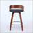Stylish and Comfortable Bar Stools Set of 2 with Swivel Function and Soft Cushion Seat-1208887842