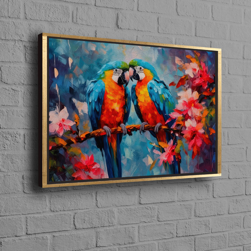 Print on Canvas, 70 cm H x 100 cm W, Framed Print without Mat, Gold
