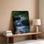 Toile, "Sereine Gros plan sur un ruisseau qui coule doucement"-1780390174