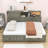 Leaty Wood Platform Bed with 3 Drawers-234760507-234760509