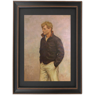 Portrait encadré de Robert F. Kennedy par Aaron Shikler