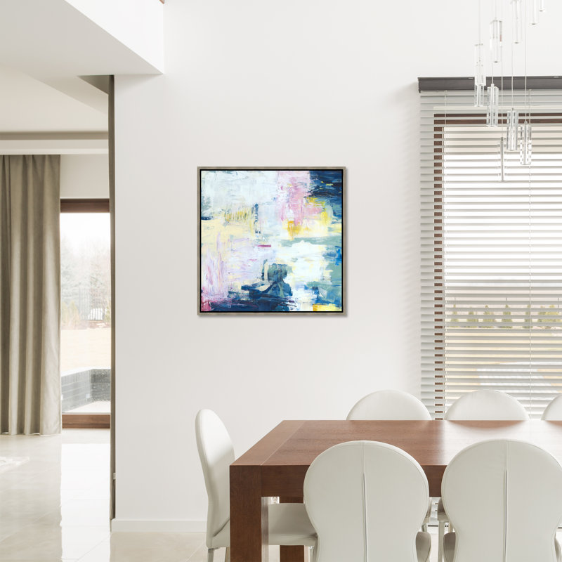 Géographie I par Fern Cassidy - peinture sur toile à cadre flottant