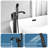 Free Standing Tub Faucet Floor Mount Tub Filler Bathroom Faucet Single Handle with Hand Shower-108296739