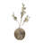 Glam Sculptural Metal Aluminum Vase with Etched Textured Surface and Unique Artistic Form for Contemporary Decorative Accent.-1665533374