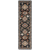 Hand Tufted Wool/Cotton Oriental Rug in Beige/Black