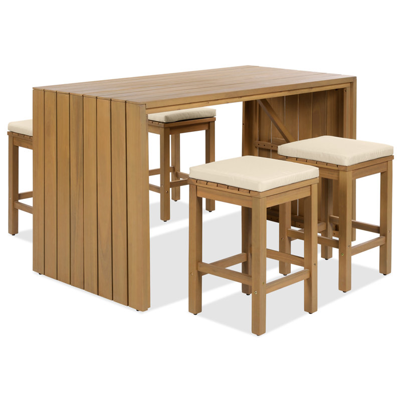 5 Piece Outdoor Bar Set