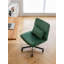Chaise de bureau Criss Cross sans accoudoirs avec roulettes pour le bureau personnel, la méditation et le maquillage.-2037935366-2037935361