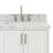 43'' Single Bathroom Vanity with Carrara Marble Top-93359239