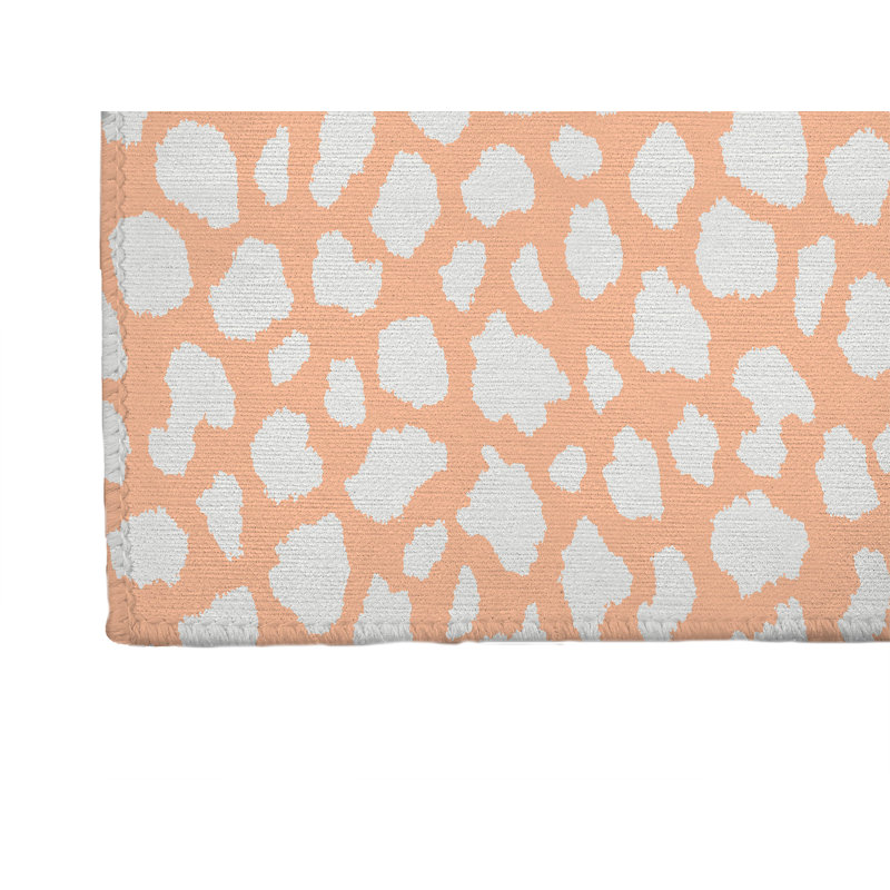 Animal Splat Activity Mat, Peach/Orange, Rectangle 4' x 6'