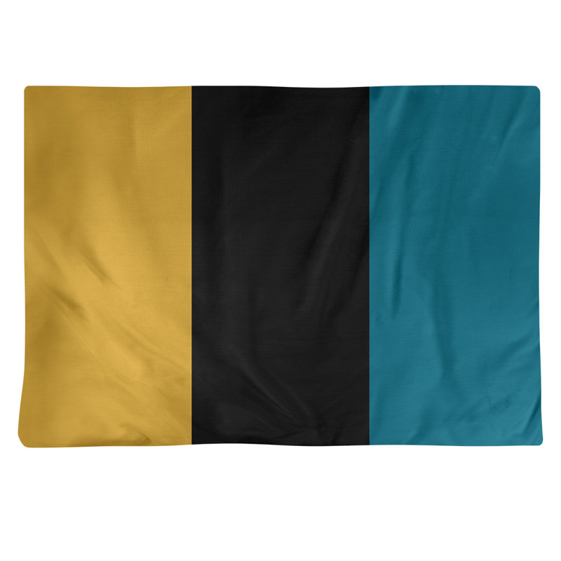 Récapitulatif en coton 18" retour football Jacksonville, Noir / doré dijon / bleu ciel