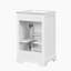 Meuble-lavabo de 20 po avec lavabo, armoire de salle de bain avec porte à fermeture douce, support de rangement et tablette réglable, blanc (ancien numéro de référence: WF531249AAK)