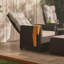 Outdoor Lounge Chair with Ottoman