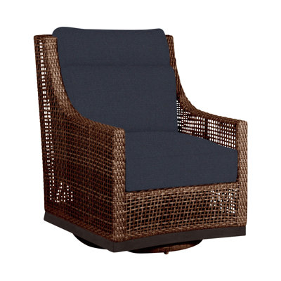 Fauteuil coulissant et pivotant péninsule - acajou / châtaignier
