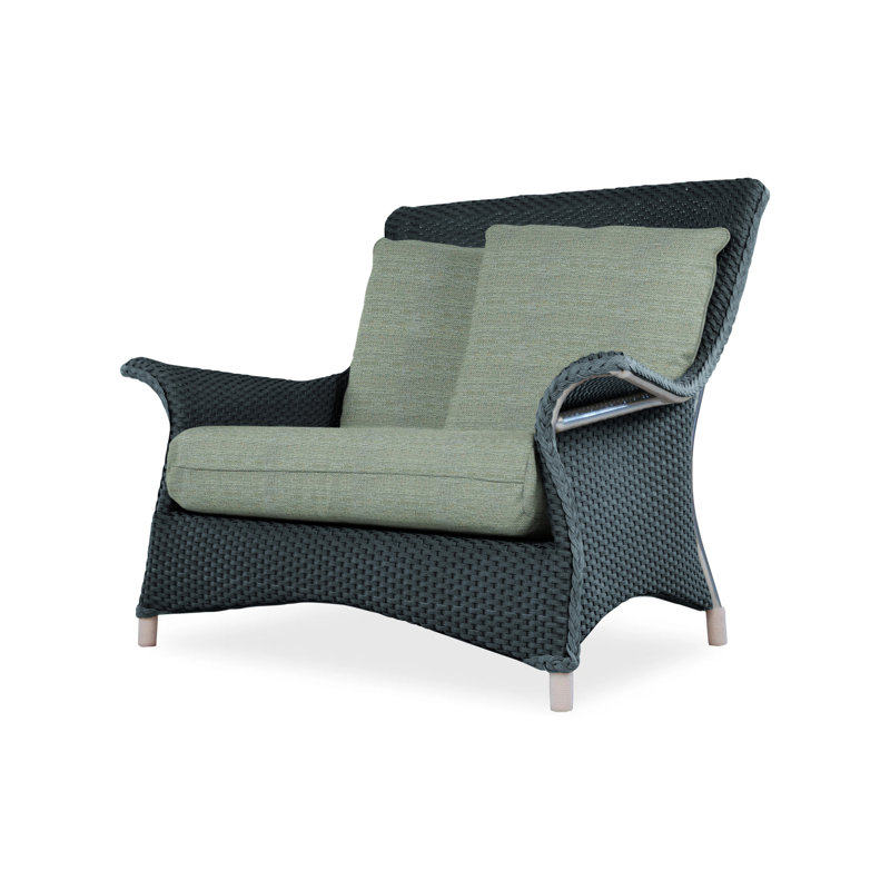Mandalay Outdoor Lounge Chair, Rumba Nickel, Mink