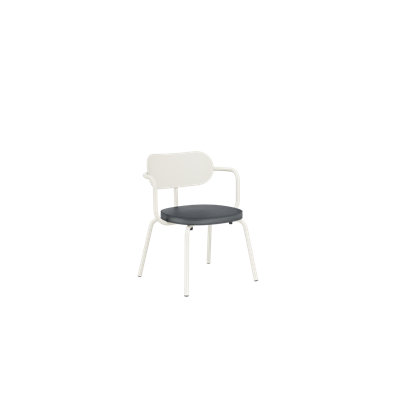 Khylia 21.2'' H Upholstered Metal Armchair