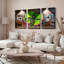 «Graffiti Clover Leaf Street Art», reproduction d'art sur toile, ensemble de 3 aérosol urbain-1221404843