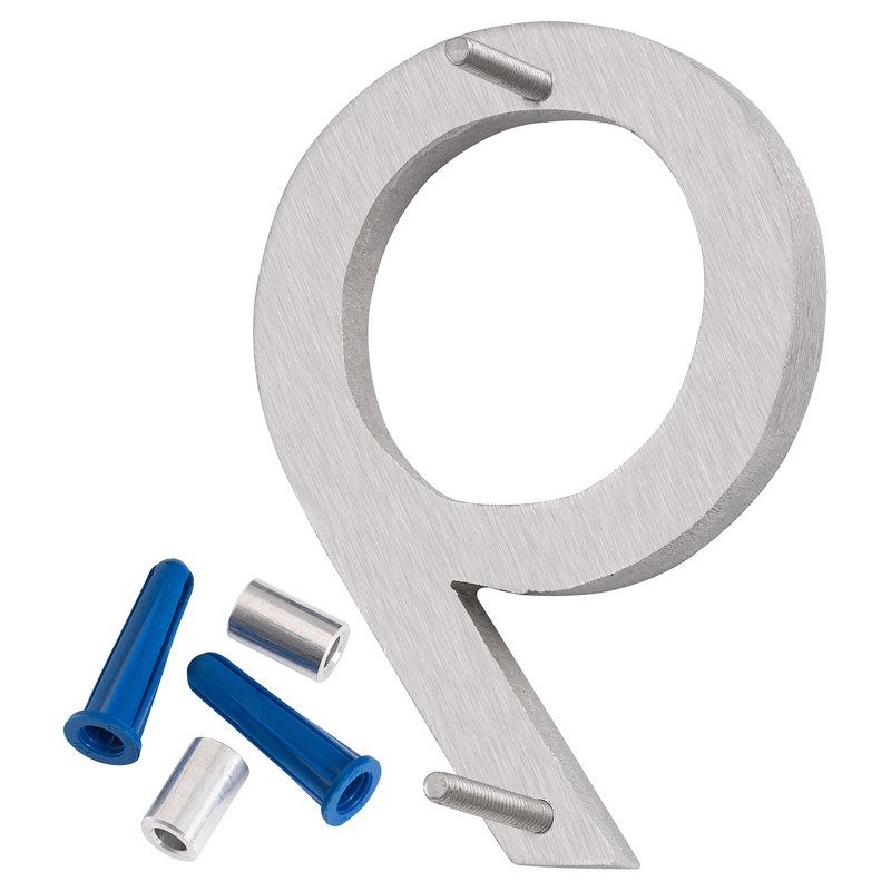 24 in. Flat Floating Mount House Number, Navy, 9