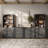 6-Piece Modular TV Stand Set Jagger Series 1C2H, Ebony-1210909398
