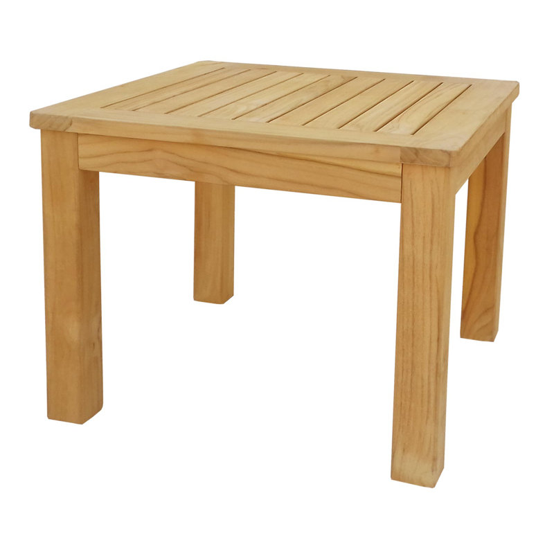 Guevara Square Teak Outdoor Side Table , 50cm cm W 50cm cm D