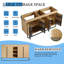 60" Freestanding Bathroom Cabinet – 4 Soft-close Doors, 3 Open Storage Racks, Kd-packing (vanity Only, No Sink)