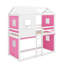 Lit simple superposé en bois avec tente-776809682-776809695