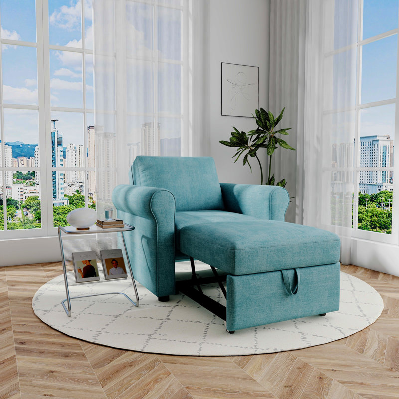 Fauteuil convertible 3 en 1, Sarcelle