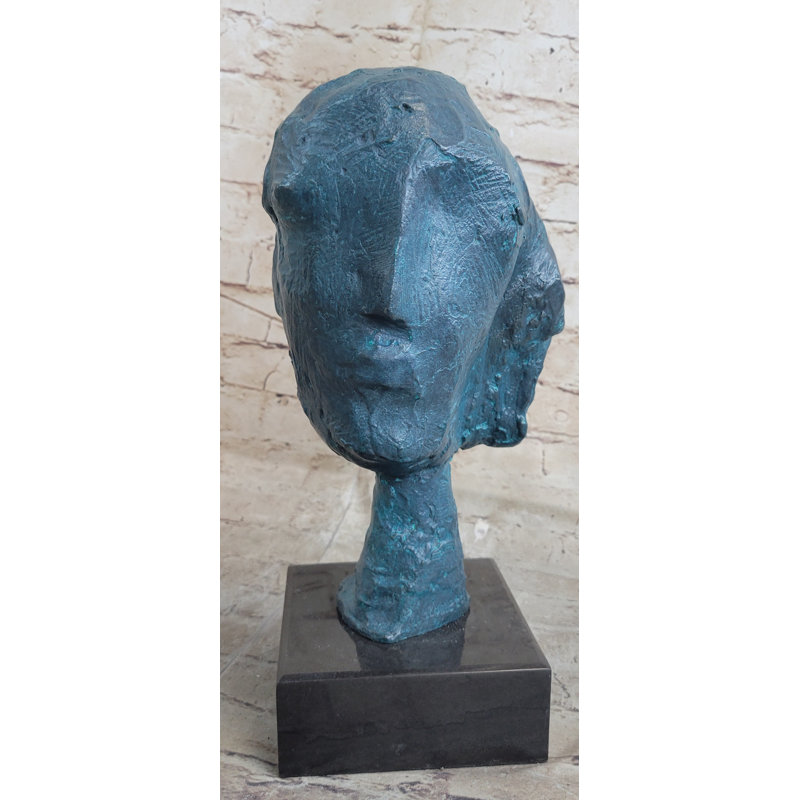 Statue abstraite d'un buste féminin «A Line Through Time Modern Art»
