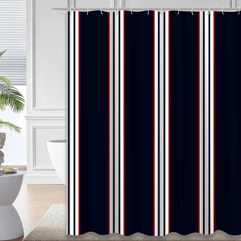 Rideau de douche Stripe, L 72 po x l 84 po