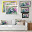 Mauve, rose, blanc, fleurs, lilas - reproduction d'art sur toile-370052933-370052932