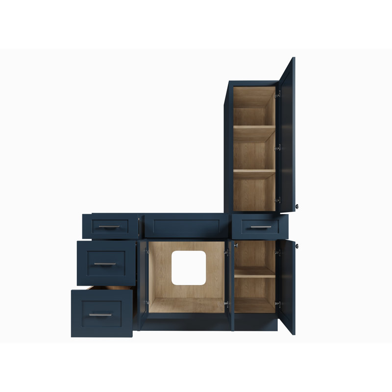 Meuble-lavabo simple 54 po Disar, Bleu