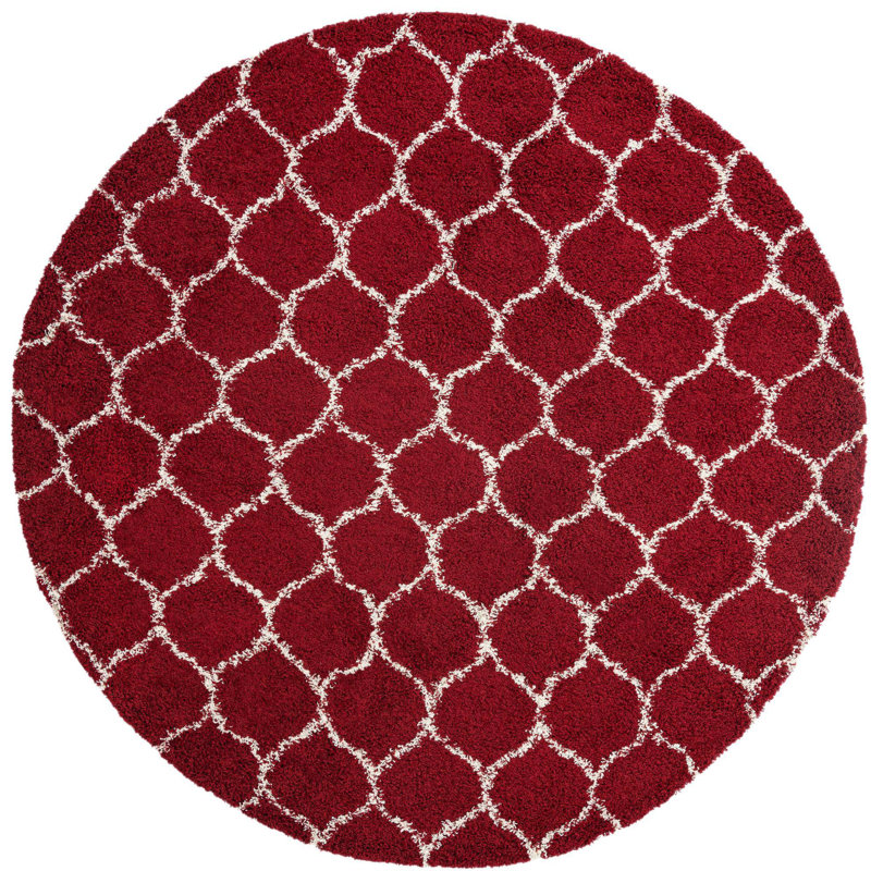 Geometric Indoor Rug, Round 10'