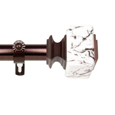 Braynon Steel Adjustable Single Curtain Rod