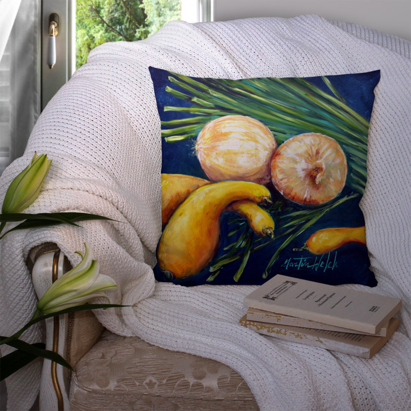 Coussin décoratif intérieur/extérieur en peluche de cou traversée, H 14 po x l 14 po x P 4 po