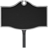 Colonial Petite Address Sign Plaque with Lawn Stake