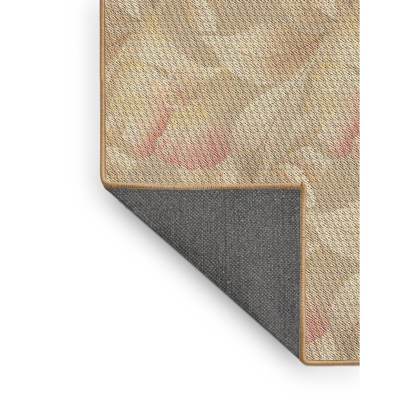 Tapis beige/gris à motifs, Rectangle 6 pi x 9 pi