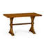 Casually Country Walnut Wood Dining Table-23515295-23515294