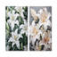 White Serenade - beauté des lys - ensemble de 2 décorations murales en métal lys-746884510