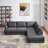 Glander  Cozy Sectional Sofa Right Facing-1049843387