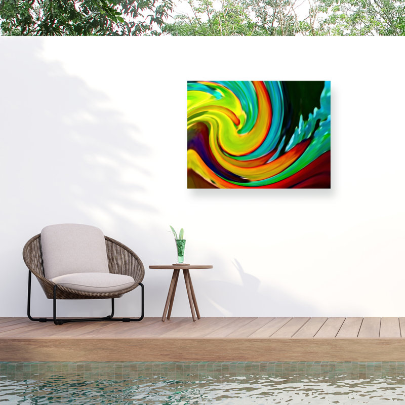 Art sur toile d'extérieur Biyka Amy Vangsgard Talamantes, H 24 po x l 32 po x P 1,5 po