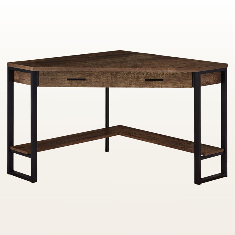 Beasley Computer Desk with Storage Drawers, Brown