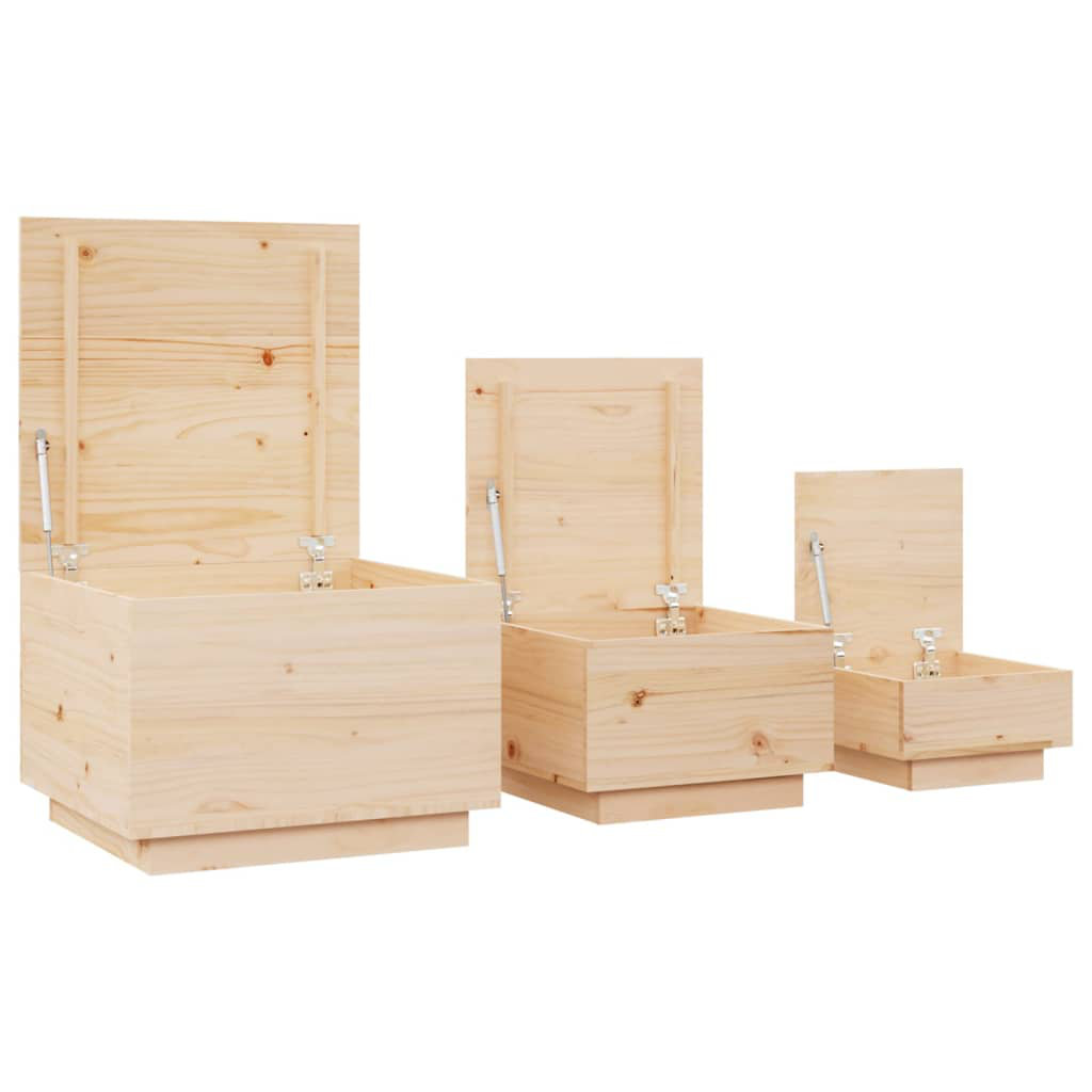 Boxen-Set aus Massivholz