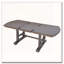 Ensemble de table de salle à manger 6 pièces, avec 4 chaises d'appoint rembourrées et banc-1666990520